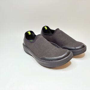 OOFOS Oomg Eezee Low Black Slip On Shoes Casual Wear/Walking Womens Size 8.5